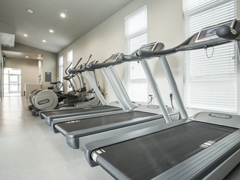 Gym with cardio equipment 